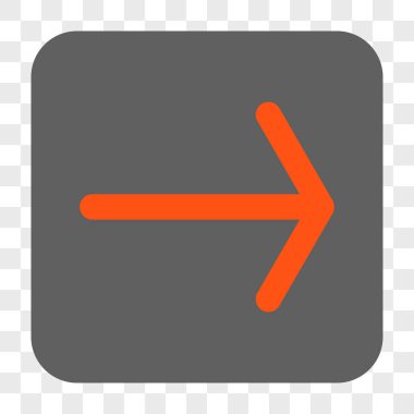 Ok sağ yuvarlak kare düğme