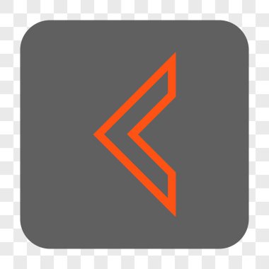 Ok ucu sol yuvarlak kare düğme