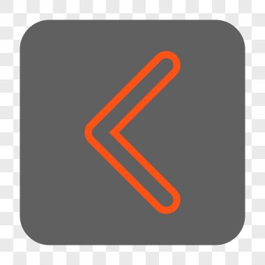 Ok ucu sol yuvarlak kare düğme