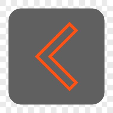 Ok ucu sol yuvarlak kare düğme