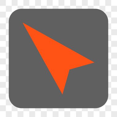 Kare düğme ok ucu sol yukarı yuvarlanır