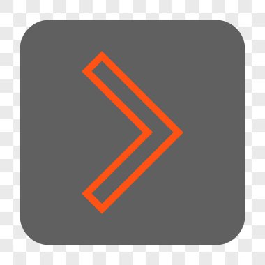 Ok ucu sağ yuvarlak kare düğme