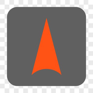 Yuvarlatılmış Kare düğmesini yukarı ok ucu