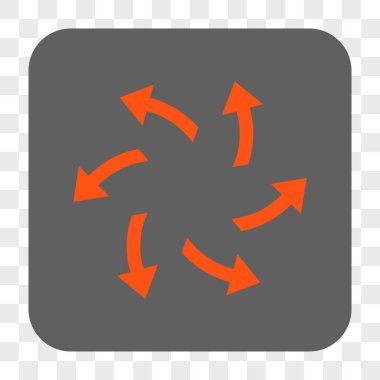 Santrifüj okları yuvarlak kare düğme