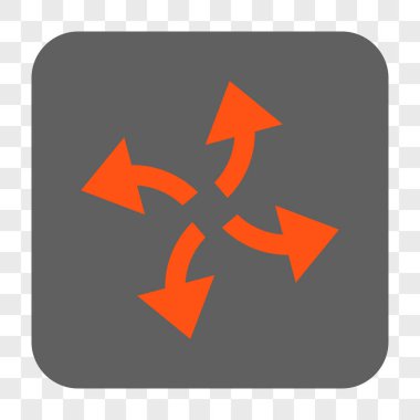 Santrifüj okları yuvarlak kare düğme