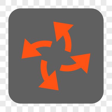 Santrifüj okları yuvarlak kare düğme