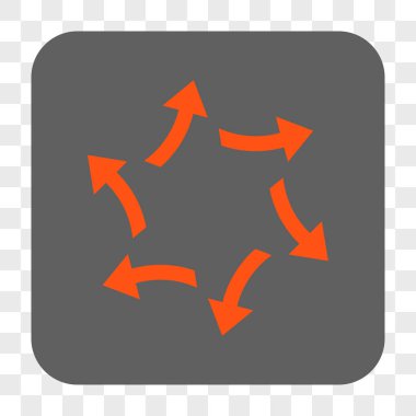 Santrifüj okları yuvarlak kare düğme