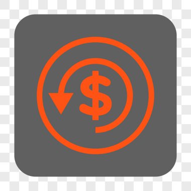 Ters ibraz yuvarlak kare düğme