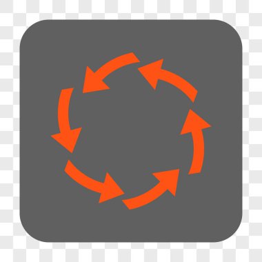 Dolaşım yuvarlak kare düğme