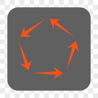 Dolaşım yuvarlak kare düğme