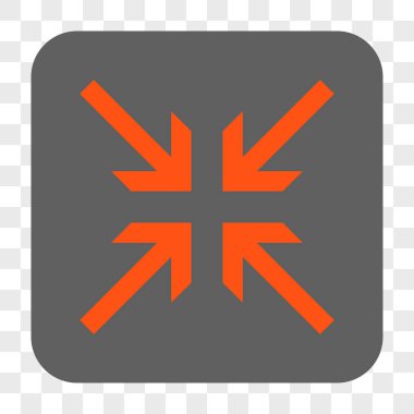 Oklar yuvarlak kare düğme collide