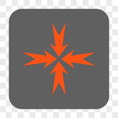 Sıkıştırma OK yuvarlak kare düğme