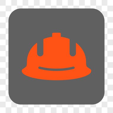 İnşaat kask yuvarlak kare düğme