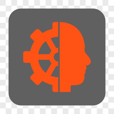 Cyborg dişli yuvarlak kare düğme