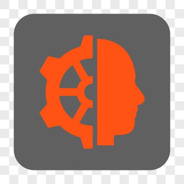 Cyborg dişli yuvarlak kare düğme