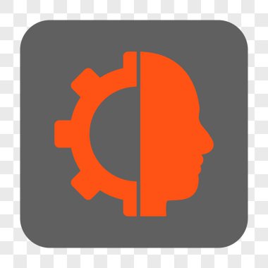 Cyborg dişli yuvarlak kare düğme