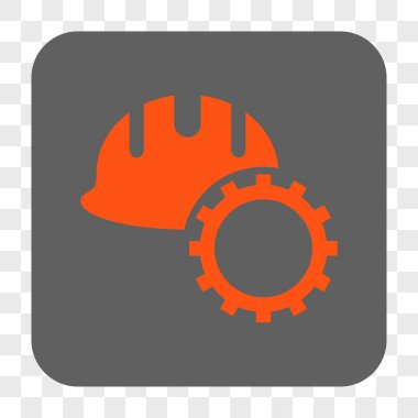 Geliştirme Hardhat yuvarlak kare düğme