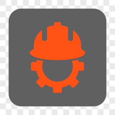 Geliştirme kask yuvarlak kare düğme