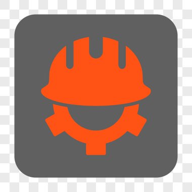 Geliştirme kask yuvarlak kare düğme