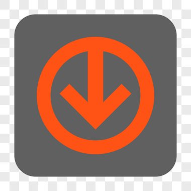 Yuvarlatılmış Kare düğme aşağı yön