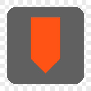 Yuvarlatılmış Kare düğme aşağı yön