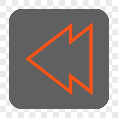 Yön sol yuvarlak kare düğme