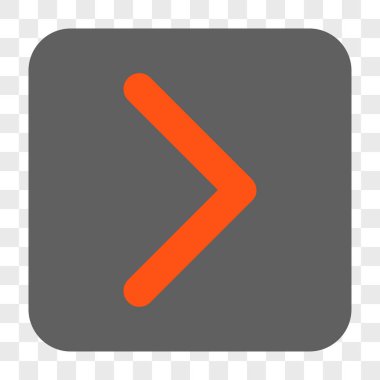 Yön sağ yuvarlak kare düğme