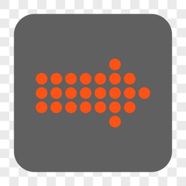 Noktalı ok sağ yuvarlak kare düğme