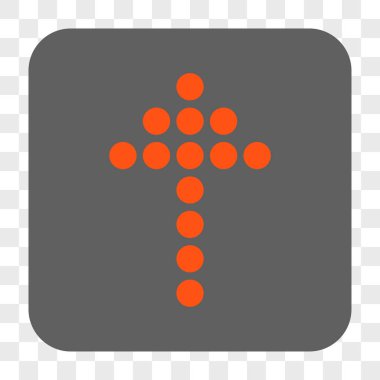 Yuvarlatılmış Kare düğmesini yukarı noktalı ok