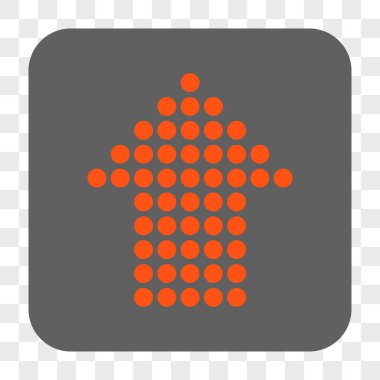 Yuvarlatılmış Kare düğmesini yukarı noktalı ok