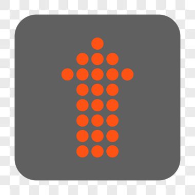 Yuvarlatılmış Kare düğmesini yukarı noktalı ok