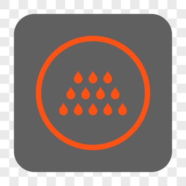 Damla kare düğme yuvarlak