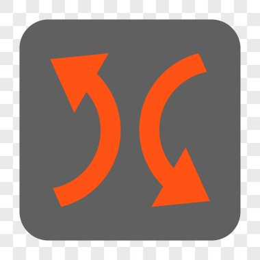 Exchange okları yuvarlak kare düğme