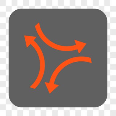 Exchange okları yuvarlak kare düğme