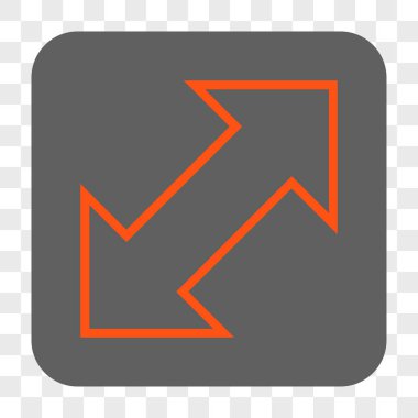 Exchange çapraz kare düğme yuvarlak