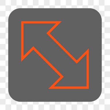 Exchange çapraz kare düğme yuvarlak