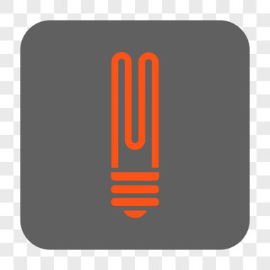 Floresan ampul yuvarlak kare düğme