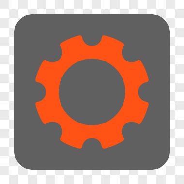 Dişli yuvarlak kare düğme