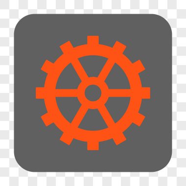 Dişli yuvarlak kare düğme