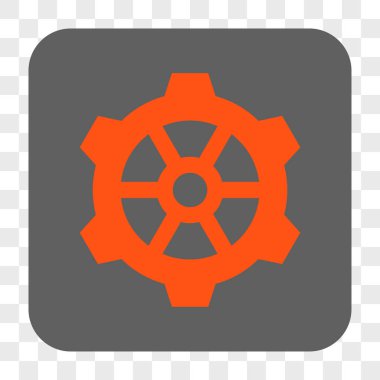 Dişli yuvarlak kare düğme