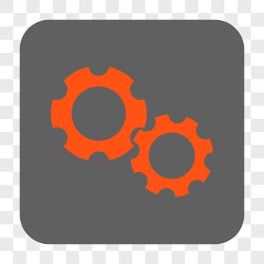 Gears'ı yuvarlak kare düğme