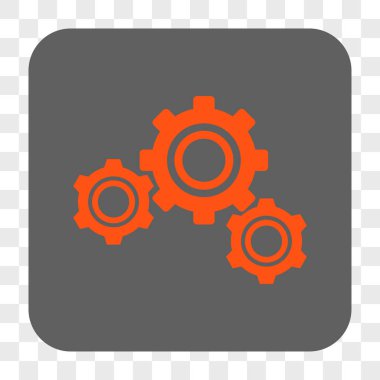 Gears'ı yuvarlak kare düğme