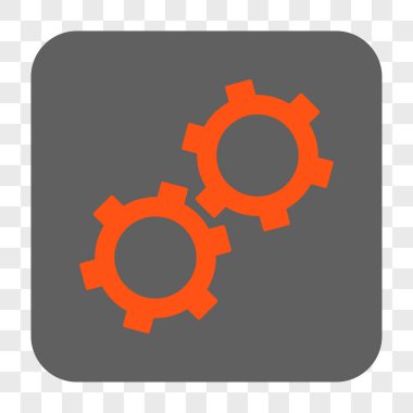 Gears'ı yuvarlak kare düğme