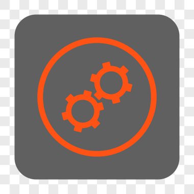 Gears'ı yuvarlak kare düğme