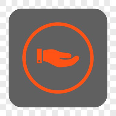 El yuvarlak kare düğme