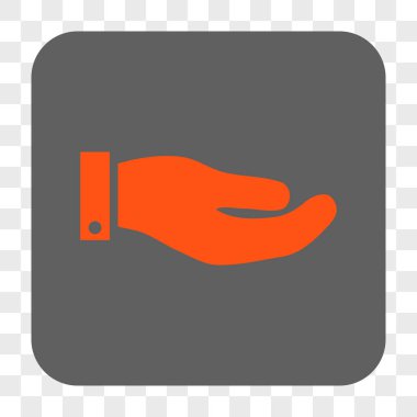 El yuvarlak kare düğme