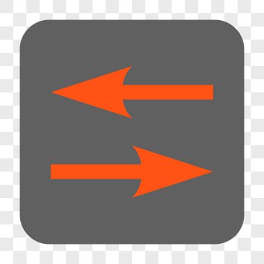 Yatay Exchange okları yuvarlak kare düğme