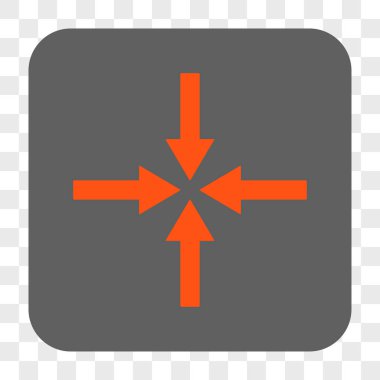 Kare düğme etkisi okları yuvarlak