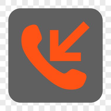 Gelen aramayı yuvarlak kare düğme