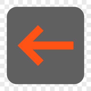 Sol ok yuvarlak kare düğme